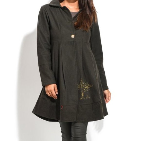 4 Piece Tree Coat and Dress Set Boho Lagenlook - Picture 2 of 16